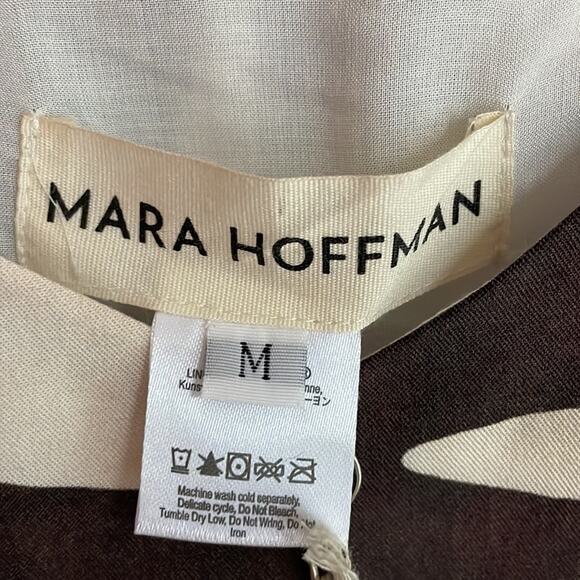 Mara Hoffman Zebra Tank Top Cream Brown Multi - Picture 9 of 16